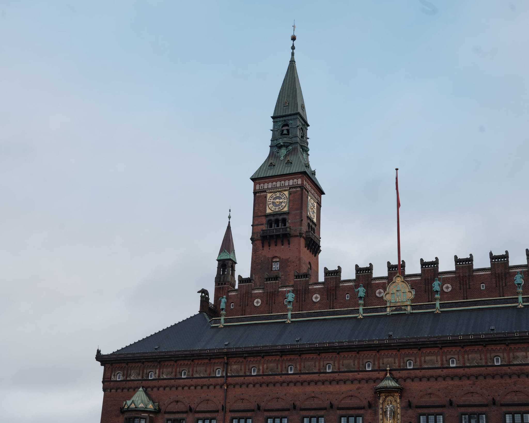 Copenhagen City Hall tower as a proposal and portrait backdrop