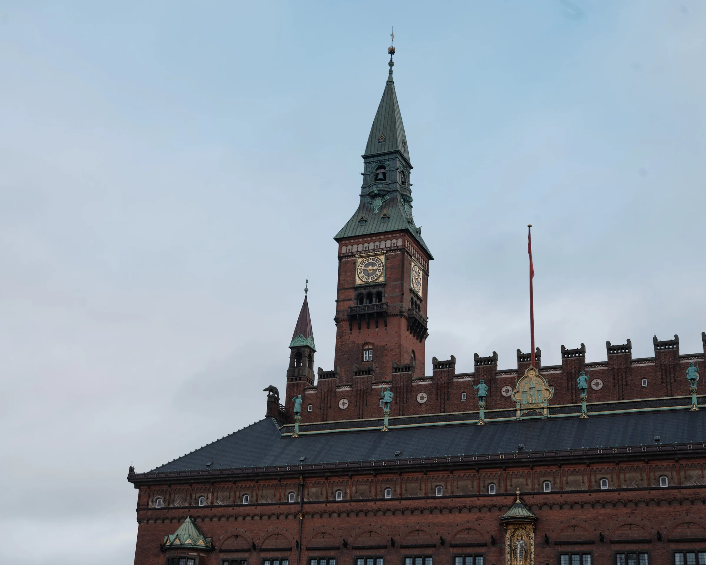 The exterior of Copenhagen City Hall
